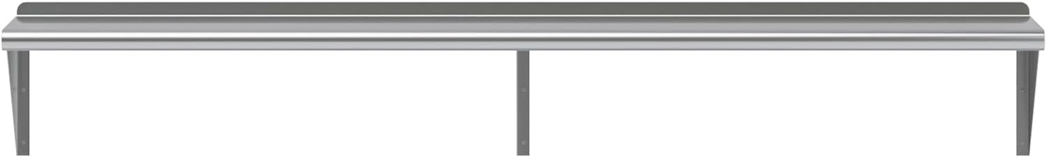 AmGood Estantería de pared de acero inoxidable  Certificado NSF  Estantería metálica para electrodomésticos y equipos  Cocina, Restaurante, Garaje,