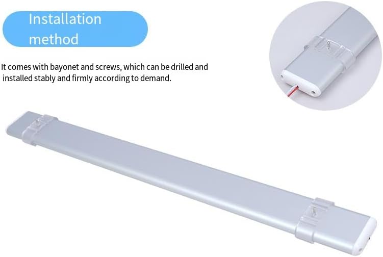 Barra de luz LED de 12 V con interruptor, temperatura regulable de 3 colores, luz interior de bajo voltaje para caravana, cámper, remolque,