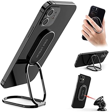 MYBAT PRO Soporte de anillo para teléfono, soporte de dedo con rotación de 360, agarre trasero plegable para teléfono celular para escritorio,