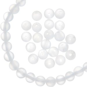 arricraft Alrededor de 67 cuentas de selenita natural de 0.236 pulgadas, 1 hebra de cuentas de piedra natural sin teñir en el centro de cuentas arricraft Alrededor de 67 cuentas de selenita natural de 0.236 pulgadas, 1 hebra de cuentas de piedra natural sin teñir en el centro de cuentas