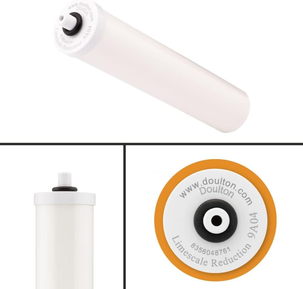 Doulton  W9125010  Cartucho de reducción de cal de 10″  Cartucho de filtro de agua potable de reducción de escala  Rosca BSP  Para carcasas de doble