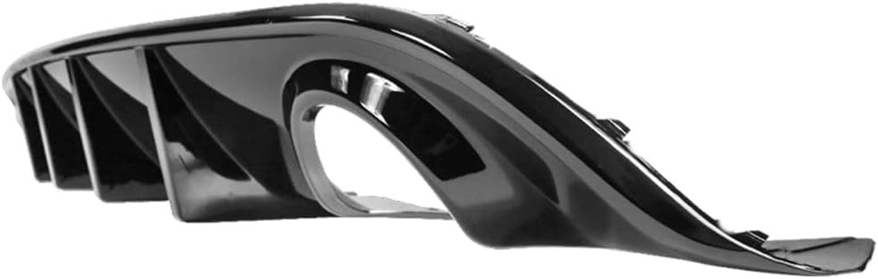 Difusor de parachoques trasero compatible con Dodge Charger SRT 2015-2022 Scat Pack Daytona OE estilo cenefa divisora de cuerpo trasero (negro