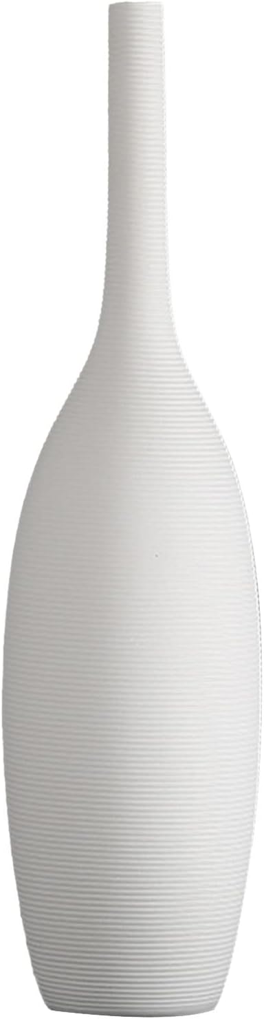 FRAKYEN Florero de cerámica blanco florero de cerámica decoración del hogar florero bohemio pequeño florero de flores secas hogar retro maceta