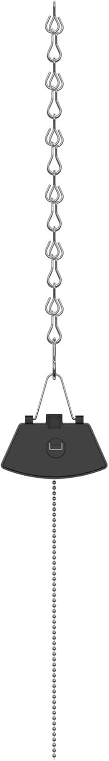DYMOND Lámpara LED envolvente de 4 pies y 40 W con cadena de tracción, luz diurna blanca 5000 K para garaje, taller, sótano