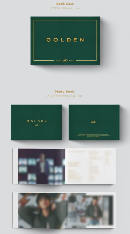 Set BTS JUNGKOOK GOLDEN 1er álbum en solitario 3 Ver Set + Weverse Album Ver
