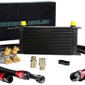 PIT66 Adaptador de termostato AN10 de 19 filas para transmisión de motor, kit de enfriador de aceite universal PIT66 Adaptador de termostato AN10 de 19 filas para transmisión de motor, kit de enfriador de aceite universal