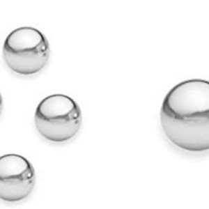 Adabele – 200 cuentas sueltas de plata de ley 925 auténtica, sin costuras, lisas, de 0.079 in (0.08 pulgadas), pequeñas cuentas sueltas para Adabele – 200 cuentas sueltas de plata de ley 925 auténtica, sin costuras, lisas, de 0.079 in (0.08 pulgadas), pequeñas cuentas sueltas para