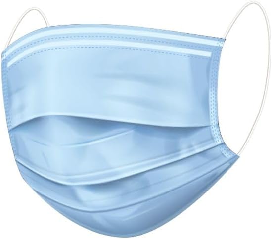 Litepak – Mascarillas desechables de 3 capas (paquete de 50)  Protección suave, cómoda y eficaz