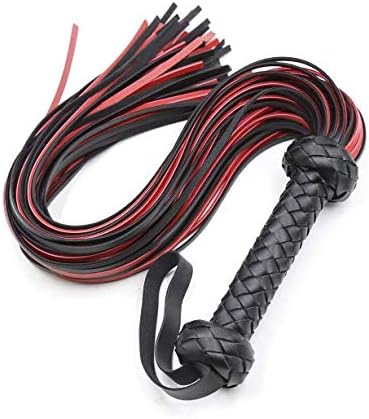 Látigo de cuero rojo de 30 pulgadas, látigo de caballo ecuestre – Látigo de caballo rojo