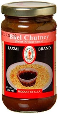 Laxmi Chutney dulce gourmet totalmente natural, 9 onzas