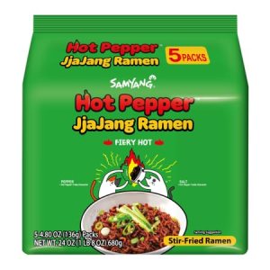 SAMYANG Pimiento picante Jjajang Ramen Satisface tus antojos picantes 23.95 onzas (paquete de 1) (total 5 piezas) SAMYANG Pimiento picante Jjajang Ramen Satisface tus antojos picantes 23.95 onzas (paquete de 1) (total 5 piezas)