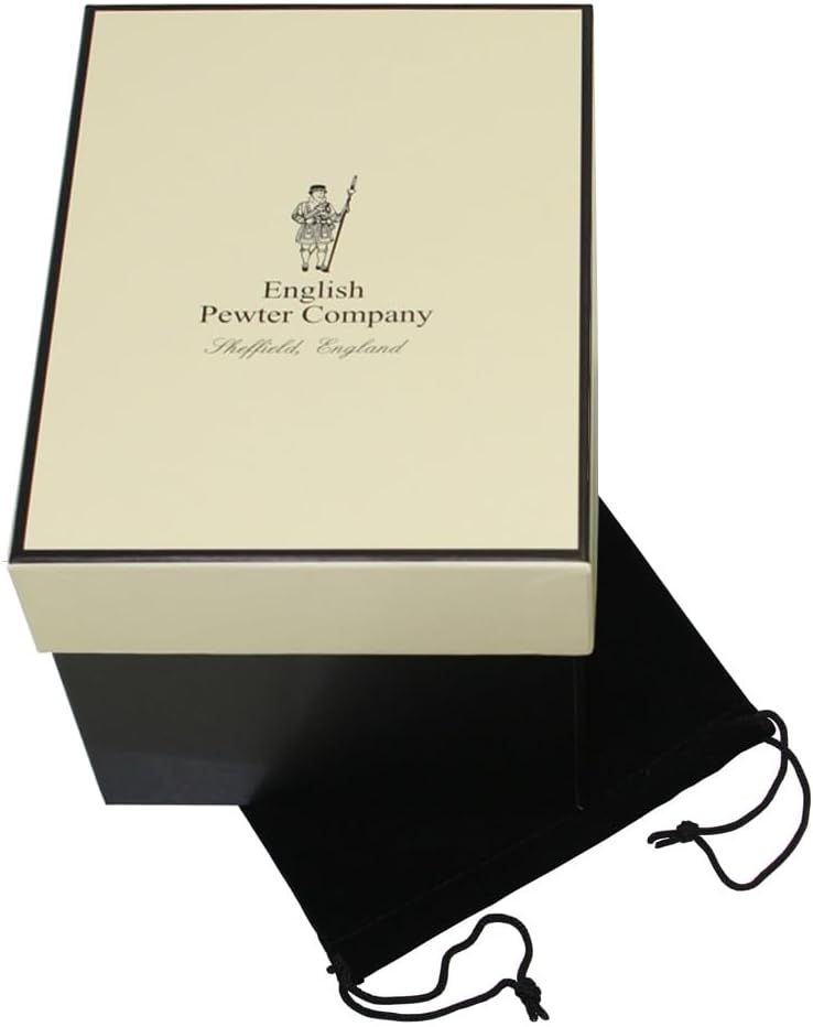 English Pewter Company – Copa de vino con monograma personalizado con tu elección de inicial, regalo único para hombres o mujeres, cumpleaños,
