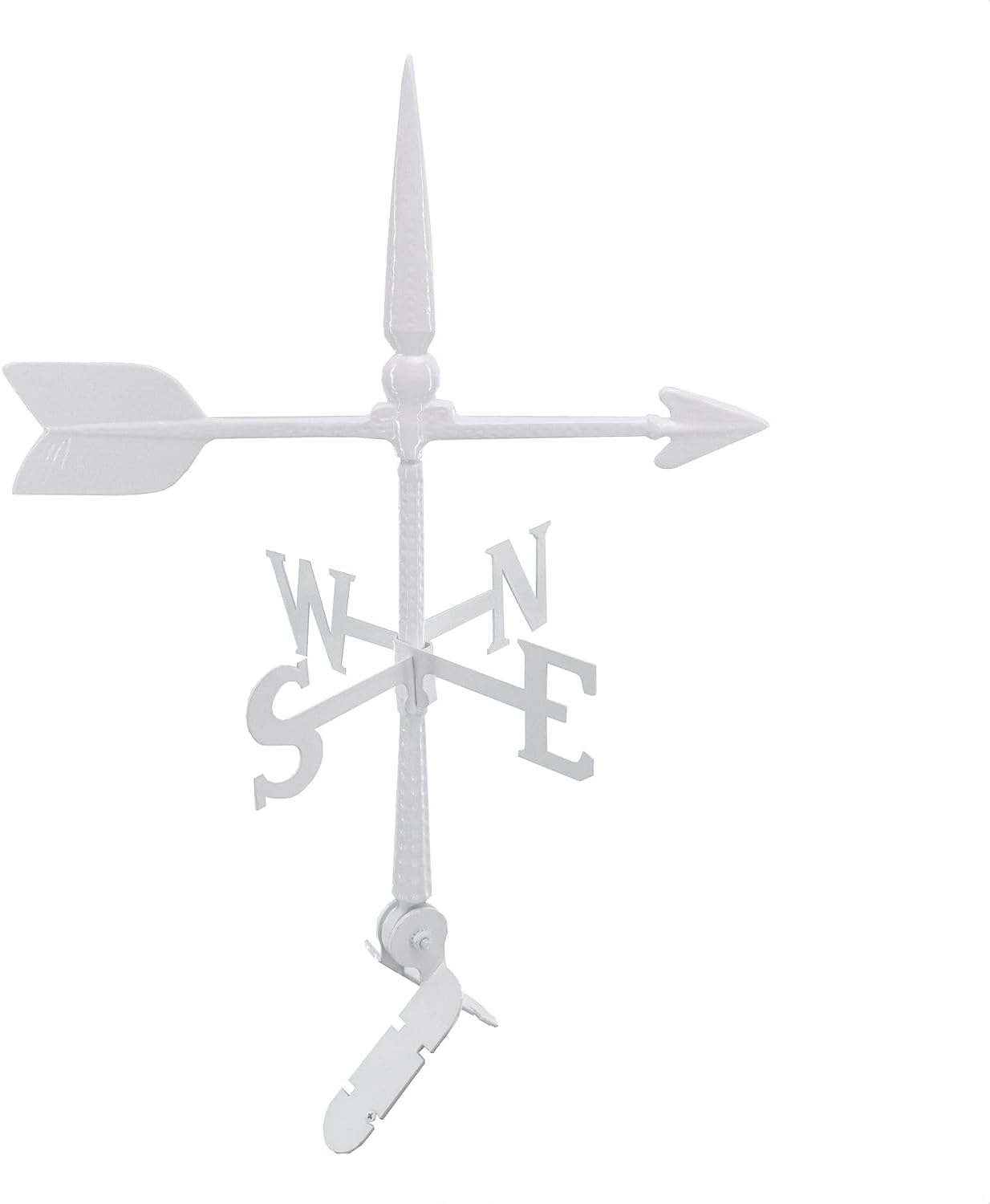 Veleta de aluminio de 24  – Veleta al aire libre con adorno – Decoración de techo de metal – Montaje incluido (4 a elegir) – Veleta de aluminio