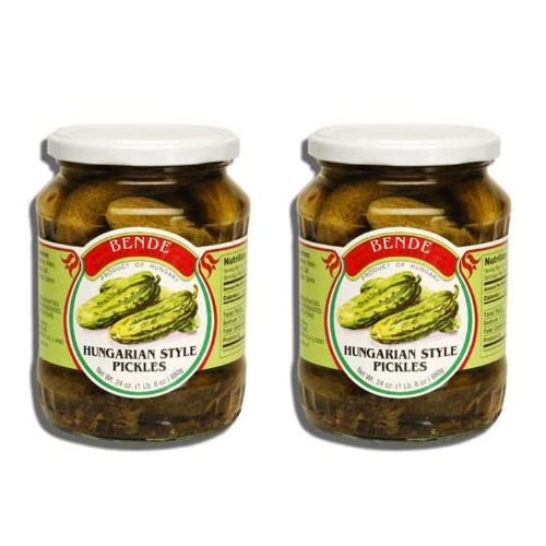 Encurtidos estilo húngaro, 2 frascos, peso neto, 24 onzas (23.99 oz)