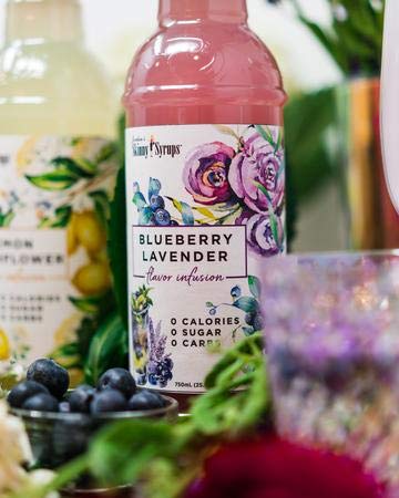 Jordans Skinny Jarabes  Lavanda de arándanos sin azúcar  Sin gluten  Keto  Kosher  Fabricado en los Estados Unidos