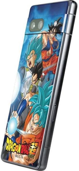 Skinit Calcomanía para teléfono compatible con Google Pixel 7a, diseño oficial de Dragon Ball Super Goku Vegeta Super Ball