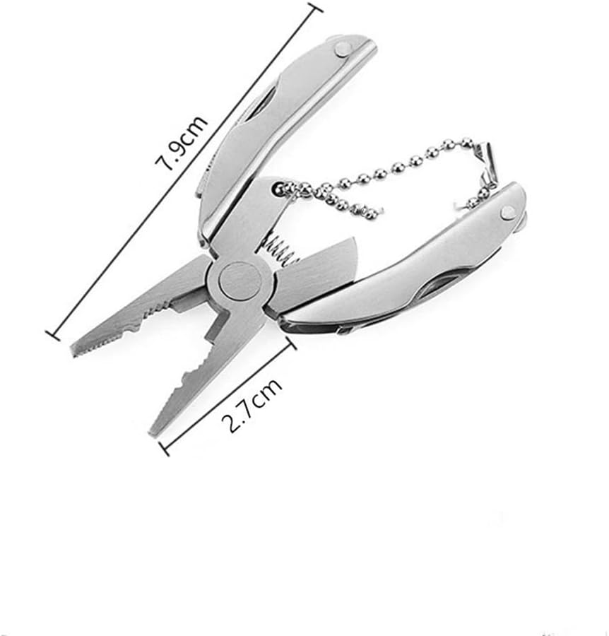 AKOAK 1 paquete de alicates multiusos, cuchillo duradero de acero inoxidable para exteriores, martillo de seguridad, para supervivencia, campamento,