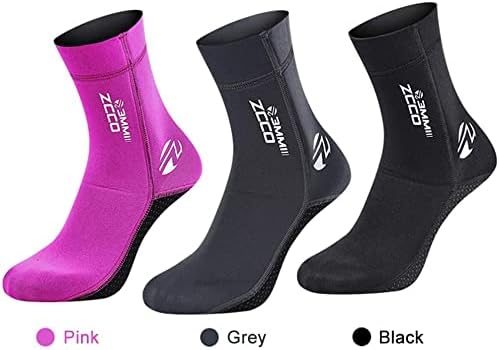 Calcetines de neopreno para buceo, calcetines de buceo, botines de aleta para hombres y mujeres, calcetines de surf de 0.118 pulgadas (0.118 in),