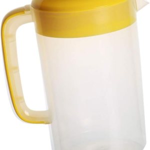 DOITOOL Jarra de agua grande de plástico de 2.5 L con tapa y boquilla, jarra de agua con asa para jugo casero, té helado, bebidas calientes o frías, DOITOOL Jarra de agua grande de plástico de 2.5 L con tapa y boquilla, jarra de agua con asa para jugo casero, té helado, bebidas calientes o frías,
