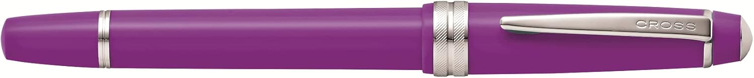 Bailey – Bolígrafo de punta redonda de resina color morado pulido