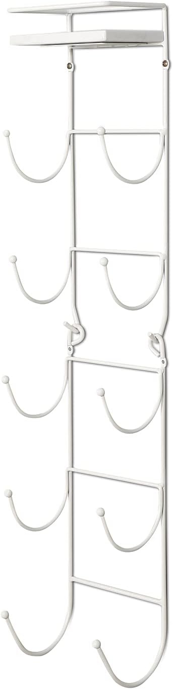 Toallero multifuncional de montaje en pared, toallero para vino con estante superior, organizador de almacenamiento de metal, soporte para baño,