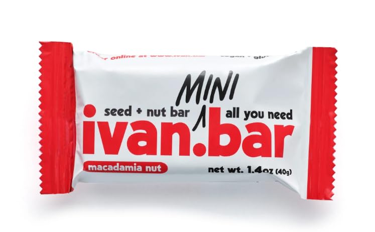 ivan.bar Barrita energética llena de proteínas, proporciona energía saludable, vegano, ingredientes totalmente naturales, sin soja, lácteos y gluten