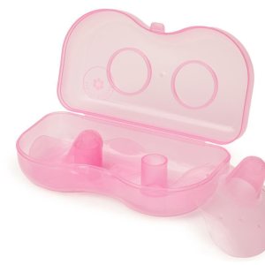 Protectores de pezón rosa para lactancia, paquete de dos con estuche de silicona ultrafina de 0.78 pulgadas, suave y flexible para la madre que Protectores de pezón rosa para lactancia, paquete de dos con estuche de silicona ultrafina de 0.78 pulgadas, suave y flexible para la madre que