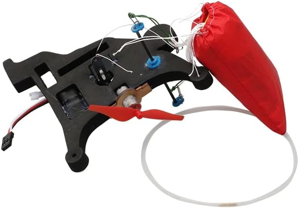 1 juego de parapente eléctrico a control remoto PNP kit interior mini acrobacias aéreas parapente paramotor volador con motor cepillado (color