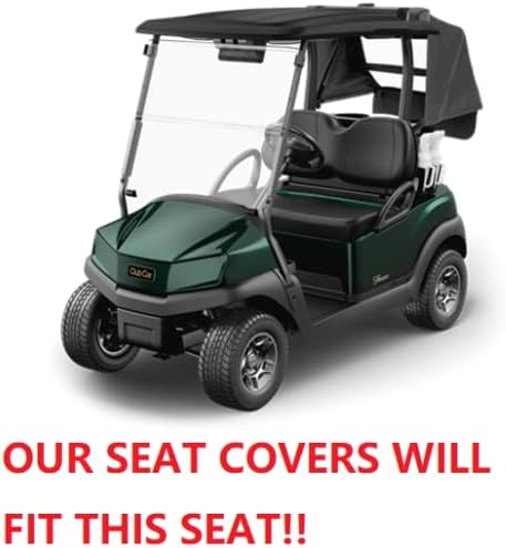 Huskey – Fundas de asiento para carrito de golf delantero y trasero para EZGO y Club Carvarios colores, material de vinilo de grado marino,