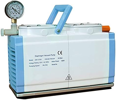CGOLDENWALL 30 Lmin Lab Diafragma Bomba de Vacío Certificado de doble cabeza libre GM-0.5B CE