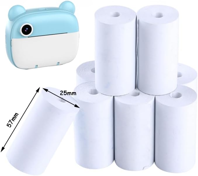 BetterJonny – 15 rollos de papel de impresión para cámara, rollos de 2.244 x 0.984 in, papel de cámara de impresión HD, papel de impresión térmica