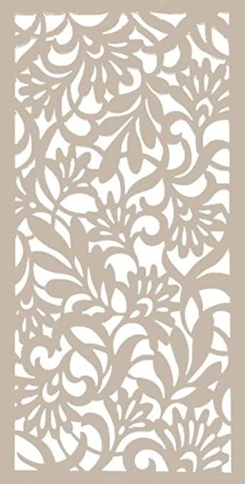 VIMA Avines – Panel decorativo de pared  Tablero de PVC con diseño de valla de pantalla privada, 48 pulgadas de largo x 24 pulgadas de ancho x 38
