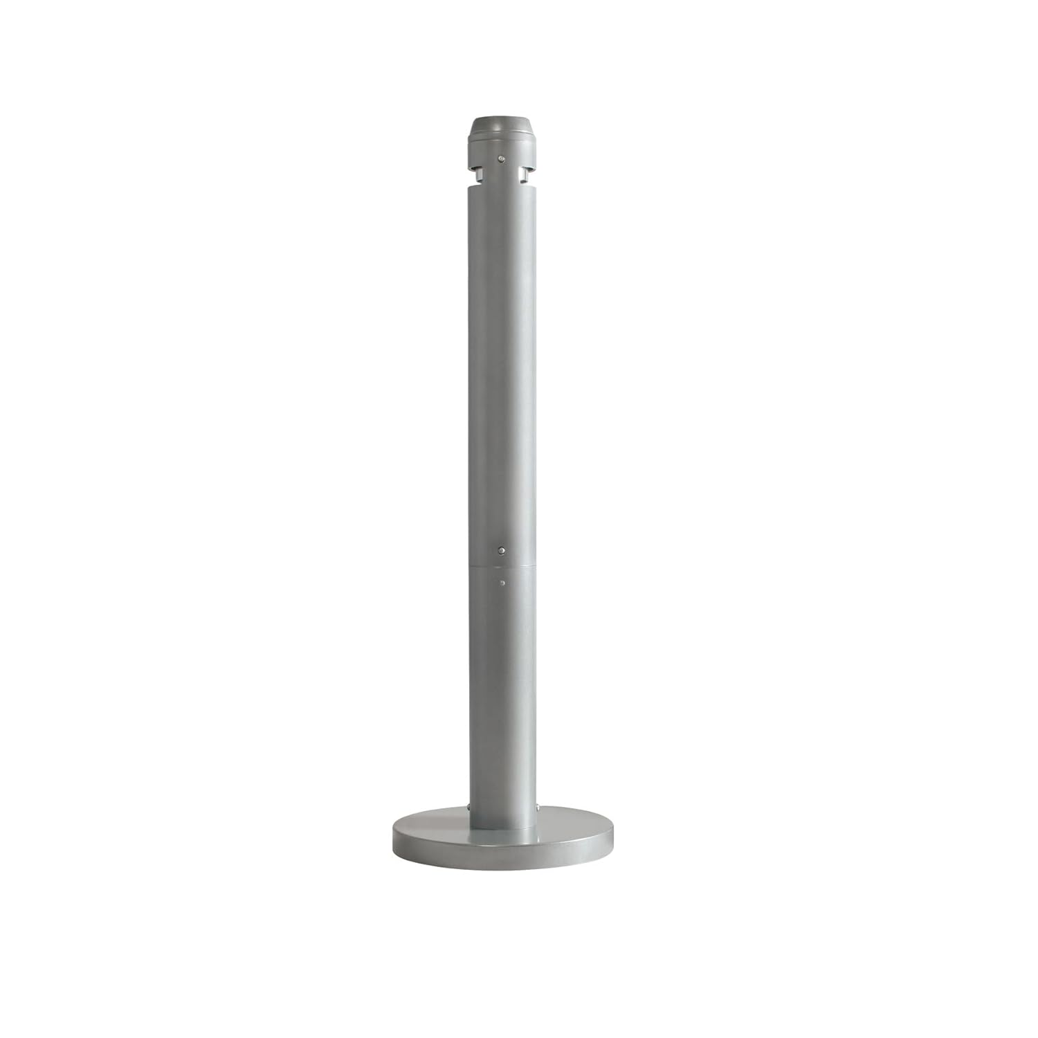 Cenicero tipo poste Rubbermaid Commercial, redondo, Plateado, 1