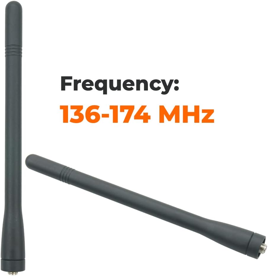 Kenwood KRA-27 Antena helicoidal VHF para Kenwood TK2140 TK2160 TK2170 TK2307 TK5210 antena de radio portátil VHF 2 unidades
