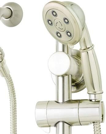 Speakman VS-123011-BN Chelsea Anystream – Combinación de ducha con barra deslizante, 2.5 GPM, níquel cepillado