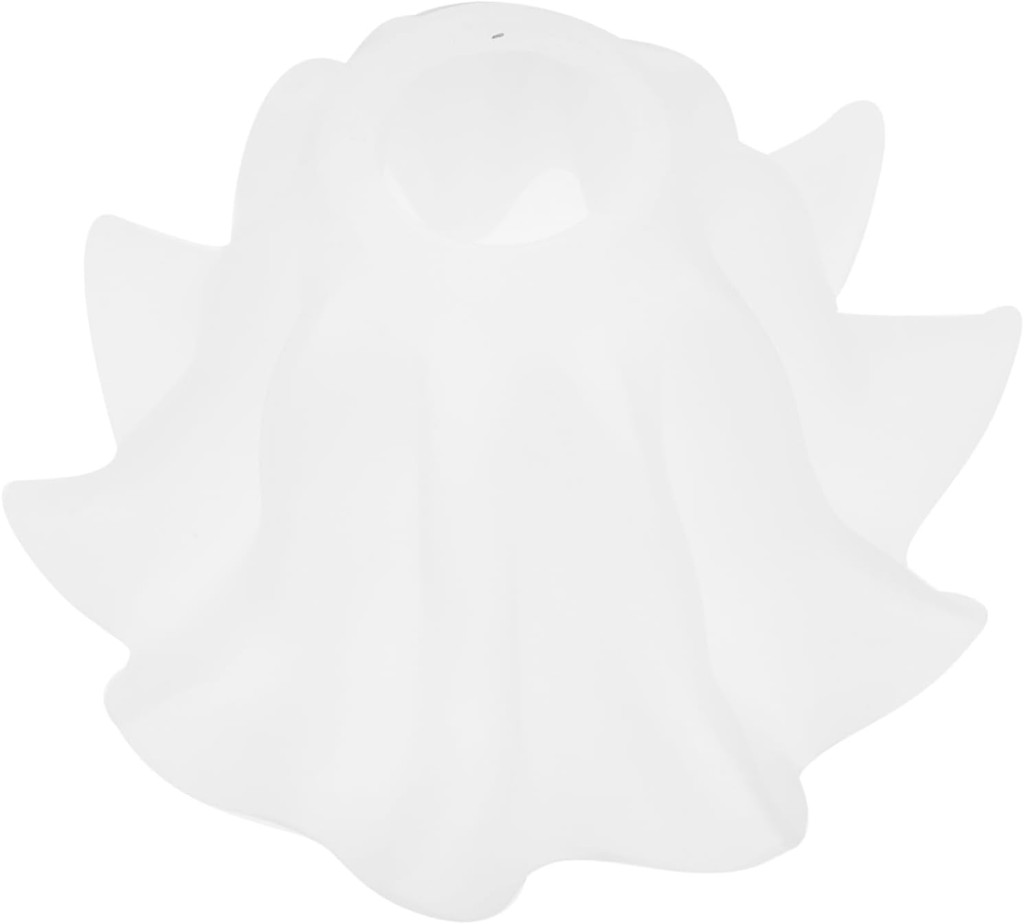 DOITOOL Pantalla de lámpara de vidrio de repuesto de pantalla de cristal de flor Pantalla pequeña blanca Pantalla de lámpara de pie vintage