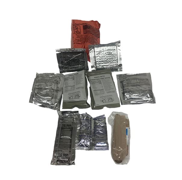Ammo Can Man Raciones diarias humanitarias – Caso de 10 – Fecha de inspección 2023 o mejor – Alivio de crisis (estuche HDR único con 10 calentadores)
