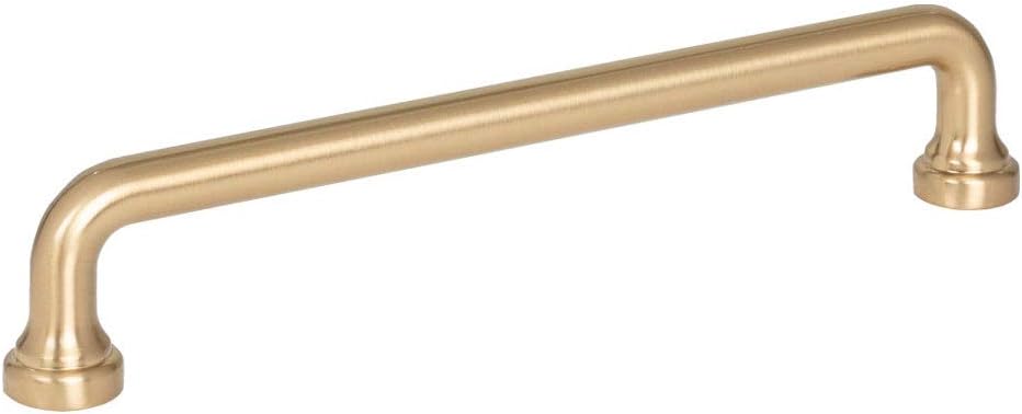 Atlas Homewares A643-WB Manija de la colección Malin de 6-516 pulgadas (6.299 in), latón cálido