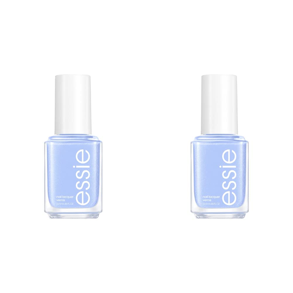 essie Esmalte de uñas de calidad de salón, vegano sin 8, azul aciano, Bikini So Teeny, 0.46 onzas líquidas (paquete de 2)