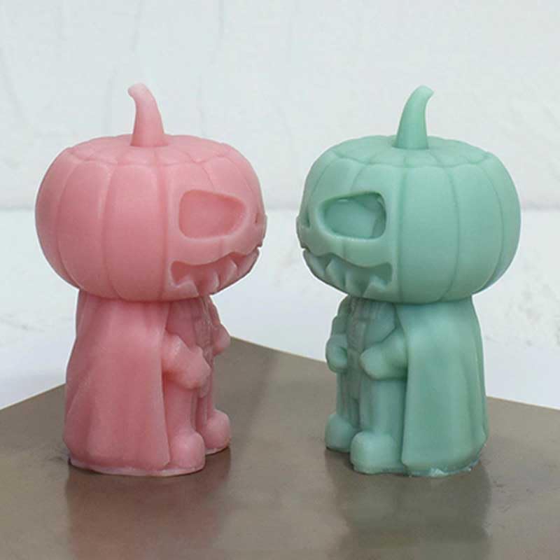 Moldes de silicona con forma de calabaza para hacer velas, resina, velas de aromaterapia, jabón de cera hecho a mano, decoración del hogar,