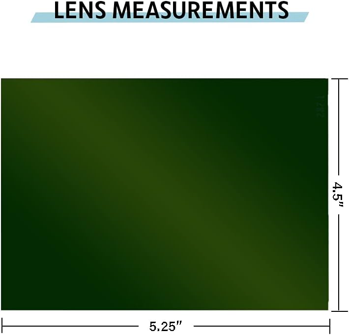 Lentes grandes para soldadura de 4.5 x 5.25 pulgadas