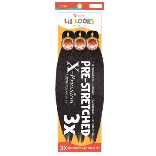 Outre Xpression Lil Looks – Trenza calmante, preestirada, 32 pulgadas (paquete de 5, 2)