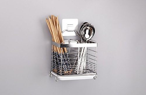 Utensilios de cocina Estante de secado de acero inoxidable 304 Cuchara cuadrada Cuchillo Tenedor Caso Fregadero Cesta Organizador Soporte de