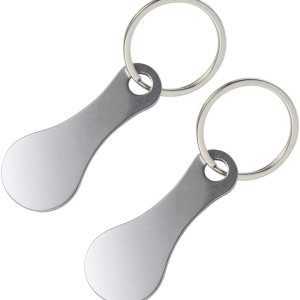 Trolley Tokens Llavero de acero inoxidable Titular de la moneda del carrito de compras Llavero Token Llavero de cerveza Bolsa colgante Trolley Tokens Llavero de acero inoxidable Titular de la moneda del carrito de compras Llavero Token Llavero de cerveza Bolsa colgante