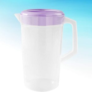 DOITOOL Jarra de vidrio para brillo de labios, jarra de plástico con tapa, jarra de agua de un galón, jarra de té helado resistente, jarra de agua DOITOOL Jarra de vidrio para brillo de labios, jarra de plástico con tapa, jarra de agua de un galón, jarra de té helado resistente, jarra de agua