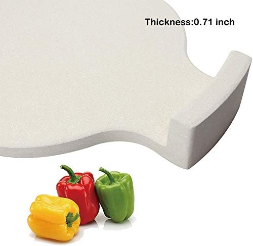 BBQ Future Deflector de calor para huevos verdes grandes, accesorios para colocar platos, piedra para ahumar, piedra de pizza para parrilla grande