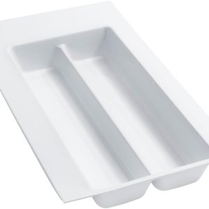 Rev-A-Shelf – GUT-10W-52 – Bandeja de cubiertos blanca brillante pequeña para cajón Rev-A-Shelf – GUT-10W-52 – Bandeja de cubiertos blanca brillante pequeña para cajón
