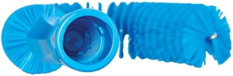 Vikan 53723 Cepillo de gancho, limpiador de tubos, tubos y canalones curvado de 14.17 pulgadas sin BPA, compatible con postes de extensión de Vikan