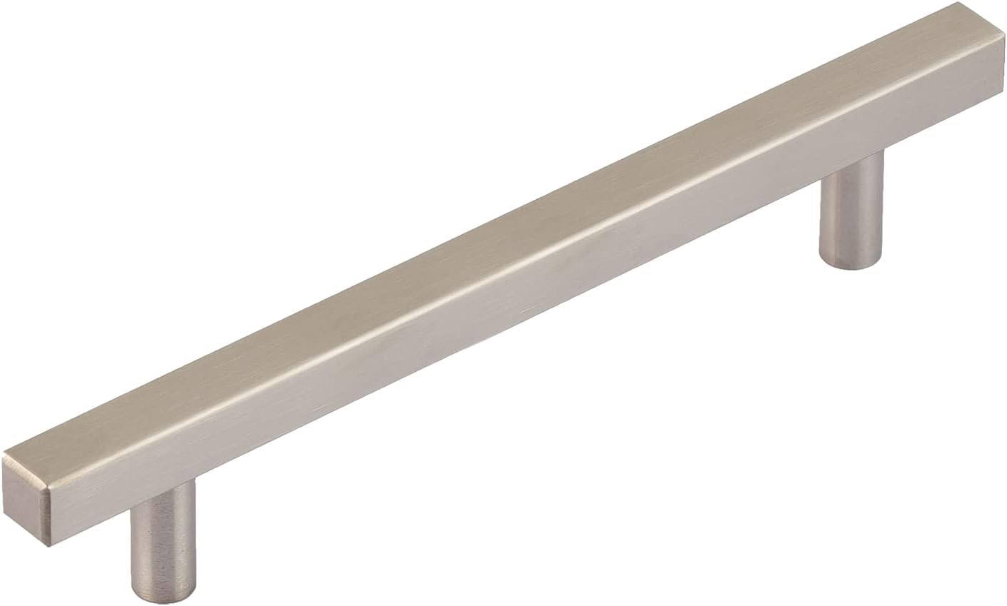 Utopia Alley Oslo – Tirador decorativo para armarios y cajones, acabado de níquel cepillado, manija de metal para cajones, 5.0 pulgadas de centro a