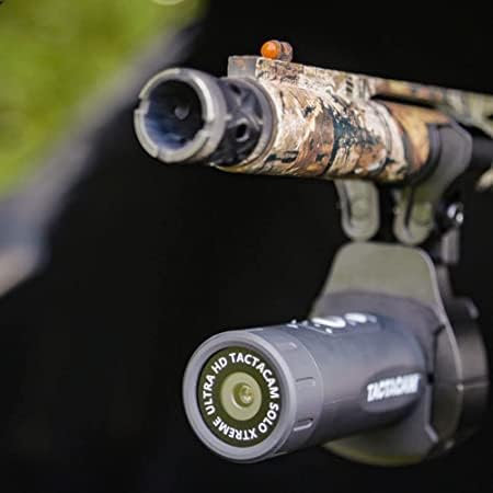 TACTACAM Cámara de acción Solo Xtreme, Ultra HD, 1080 60 FPS para caza, pesca, acción, aventura + soporte (LBAT4 + montaje de barril)